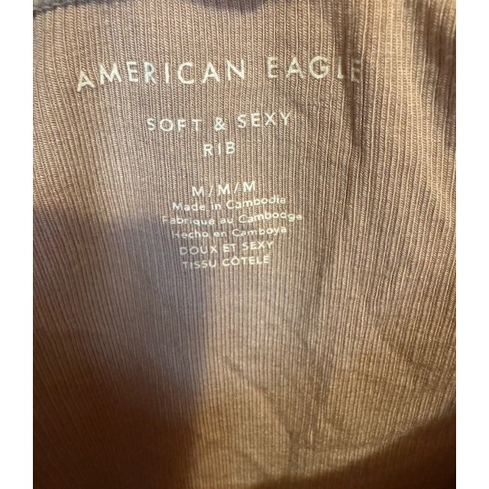 Y2K American Eagle Yellow Ruched Shirt MED Capsule Ribbed Crop Bella‎ Swan Elena - Picture 4 of 9
